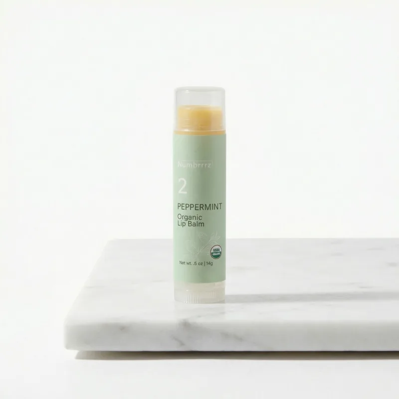Numbrrrz Peppermint Lip Balm — Single Tube